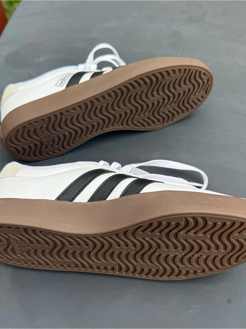 adidas Women’s White, Black & Gum Retro Sneakers